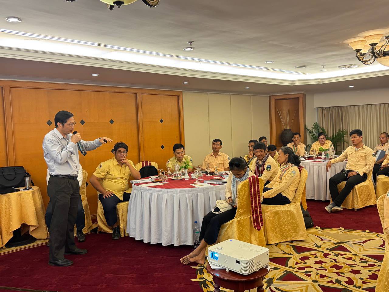 សកម្មភាពនៃវគ្គបណ្តុះបណ្តាលរំលឹកឡើងវិញសម្រាប់មគ្គុទ្ទេសក៍ទេសចរណ៍និយាយភាសាបារាំង